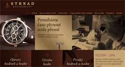 Desktop Screenshot of hodinarstvi-strnad.cz